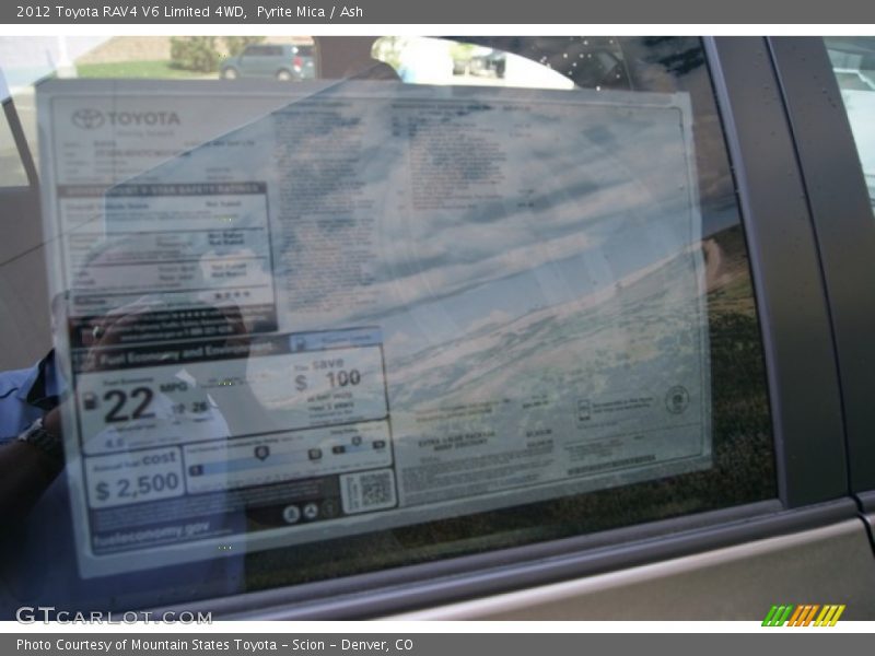 Pyrite Mica / Ash 2012 Toyota RAV4 V6 Limited 4WD