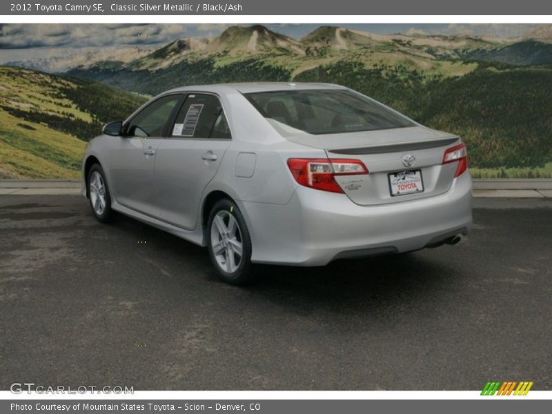 Classic Silver Metallic / Black/Ash 2012 Toyota Camry SE