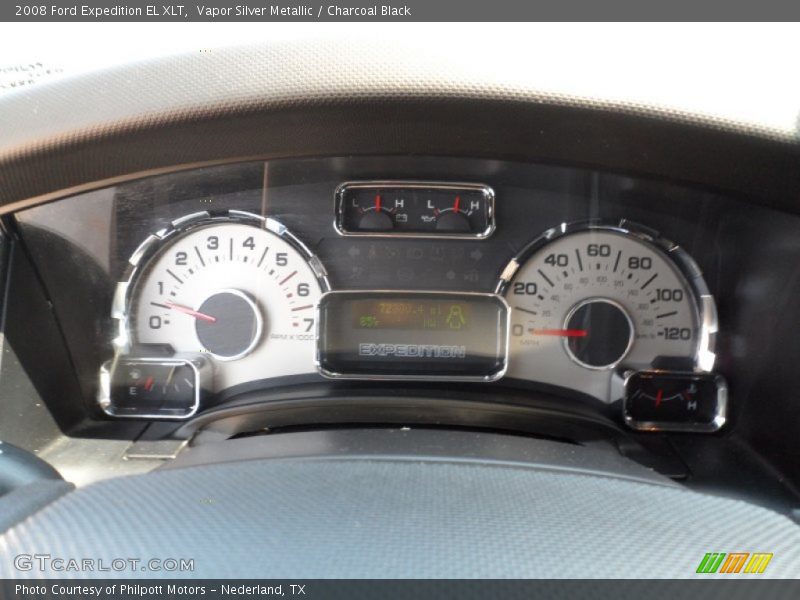 Vapor Silver Metallic / Charcoal Black 2008 Ford Expedition EL XLT