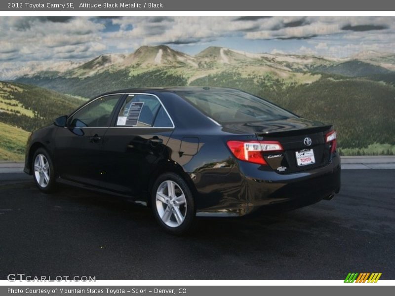 Attitude Black Metallic / Black 2012 Toyota Camry SE