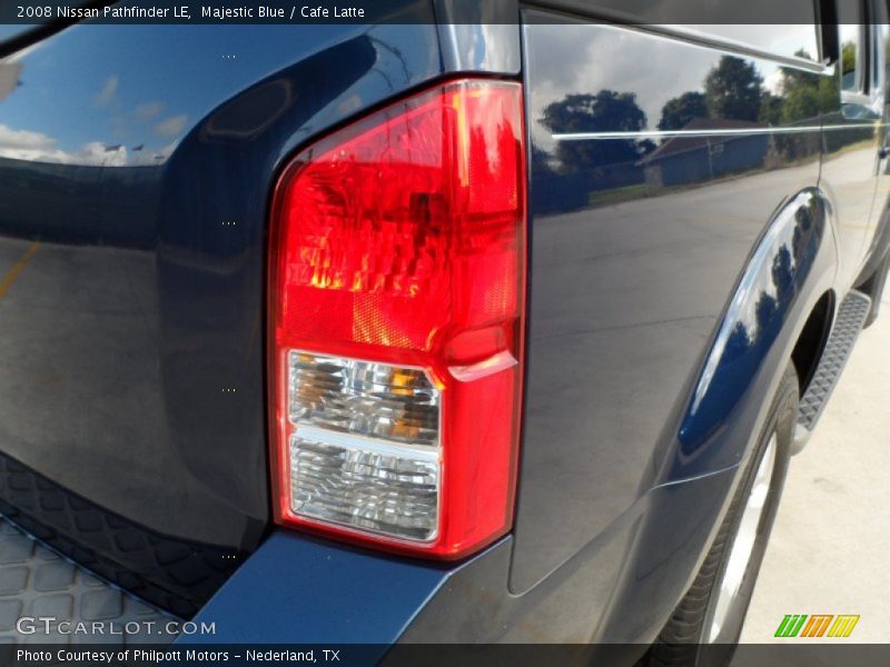 Majestic Blue / Cafe Latte 2008 Nissan Pathfinder LE