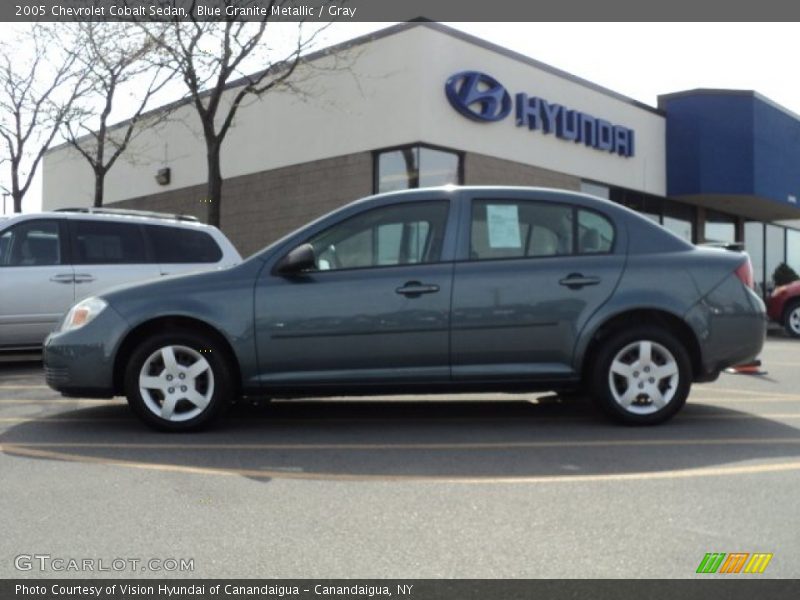 Blue Granite Metallic / Gray 2005 Chevrolet Cobalt Sedan