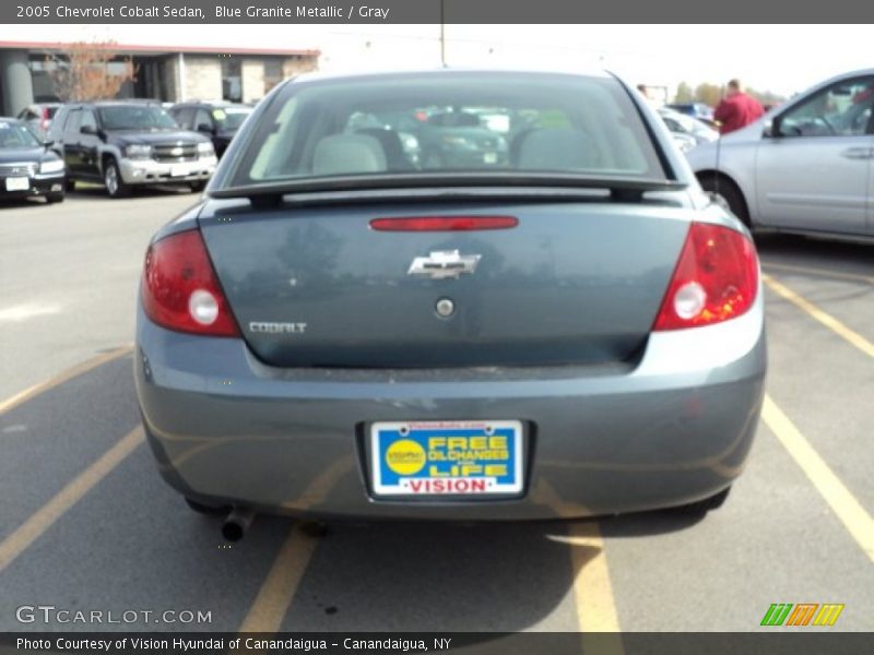 Blue Granite Metallic / Gray 2005 Chevrolet Cobalt Sedan