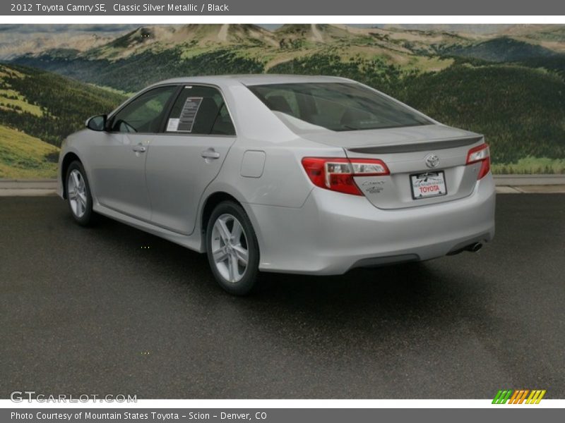 Classic Silver Metallic / Black 2012 Toyota Camry SE