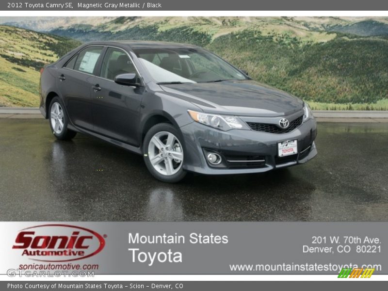 Magnetic Gray Metallic / Black 2012 Toyota Camry SE