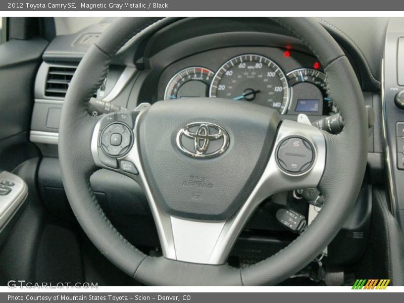 Magnetic Gray Metallic / Black 2012 Toyota Camry SE