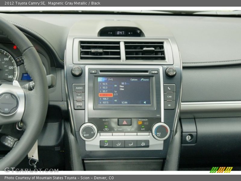 Magnetic Gray Metallic / Black 2012 Toyota Camry SE