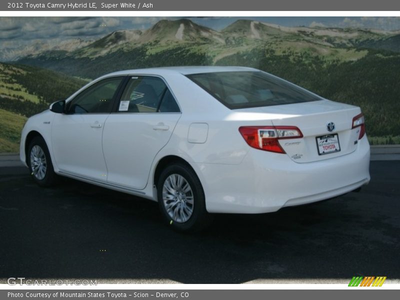 Super White / Ash 2012 Toyota Camry Hybrid LE