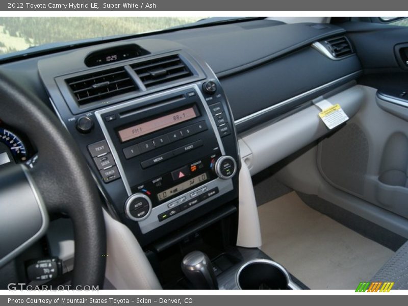 Super White / Ash 2012 Toyota Camry Hybrid LE