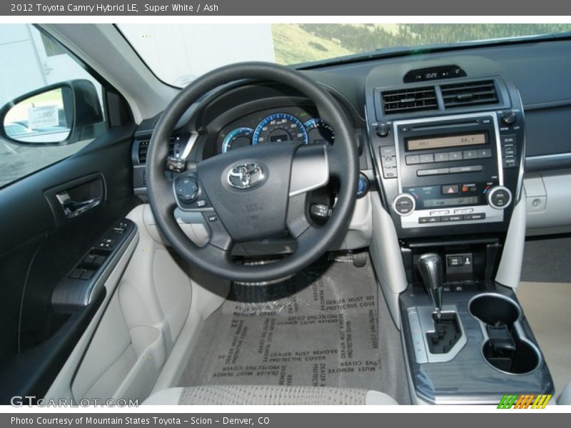 Super White / Ash 2012 Toyota Camry Hybrid LE