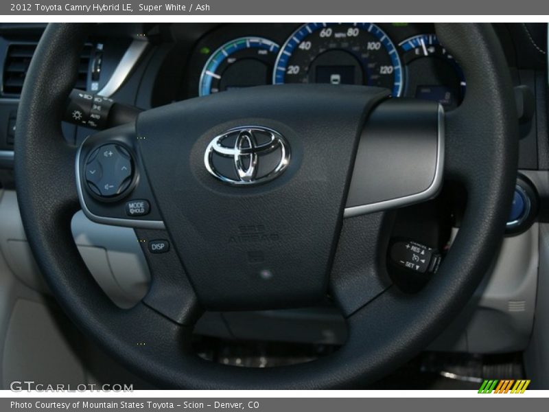 Super White / Ash 2012 Toyota Camry Hybrid LE