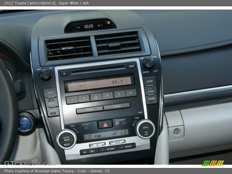 Super White / Ash 2012 Toyota Camry Hybrid LE