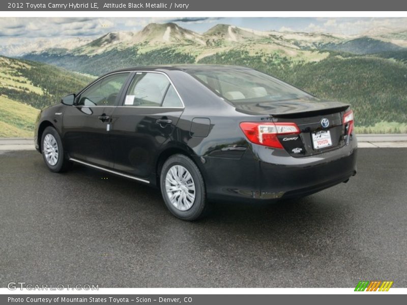 Attitude Black Metallic / Ivory 2012 Toyota Camry Hybrid LE