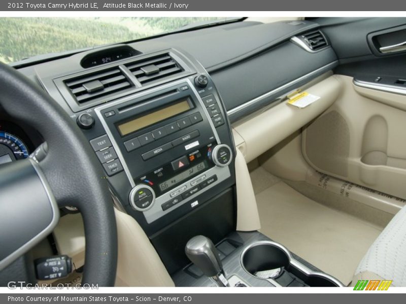 Attitude Black Metallic / Ivory 2012 Toyota Camry Hybrid LE