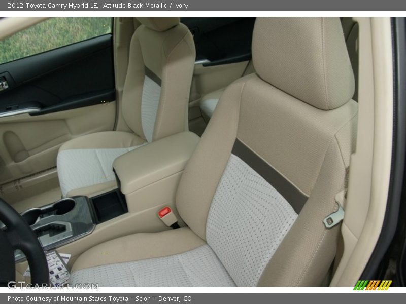 Attitude Black Metallic / Ivory 2012 Toyota Camry Hybrid LE