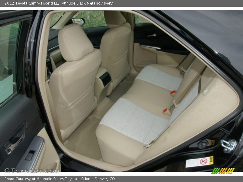 Attitude Black Metallic / Ivory 2012 Toyota Camry Hybrid LE