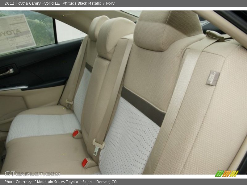 Attitude Black Metallic / Ivory 2012 Toyota Camry Hybrid LE