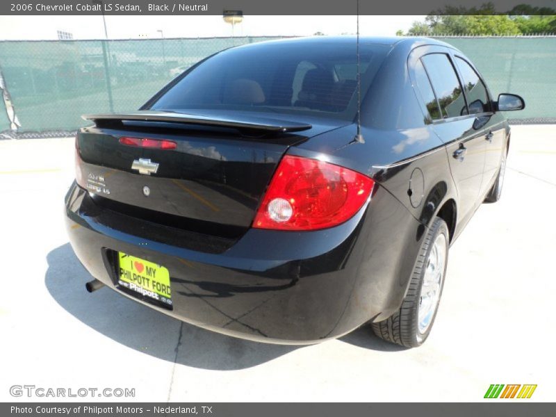 Black / Neutral 2006 Chevrolet Cobalt LS Sedan