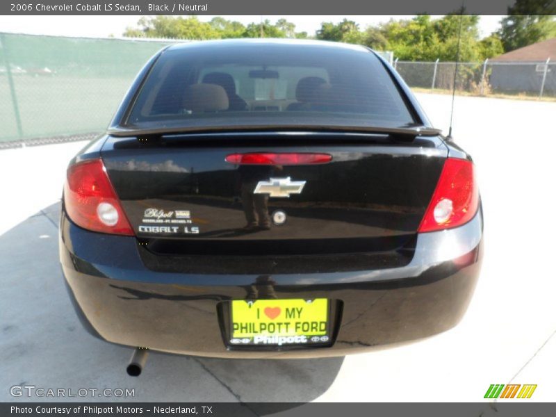 Black / Neutral 2006 Chevrolet Cobalt LS Sedan