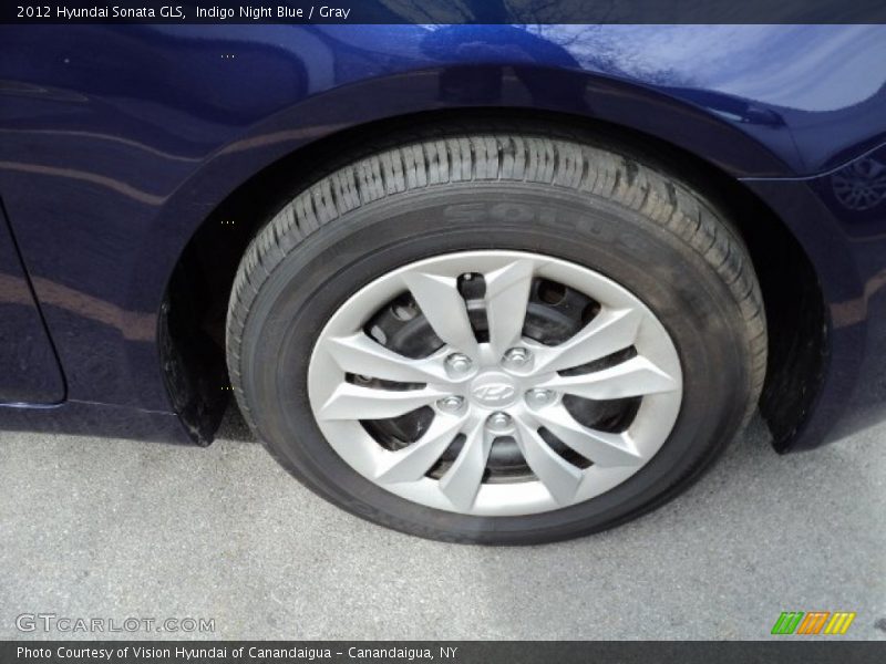 Indigo Night Blue / Gray 2012 Hyundai Sonata GLS