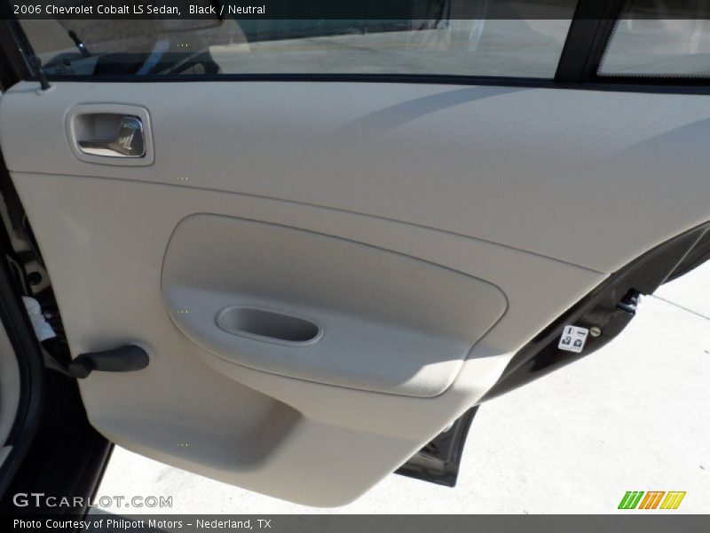Black / Neutral 2006 Chevrolet Cobalt LS Sedan