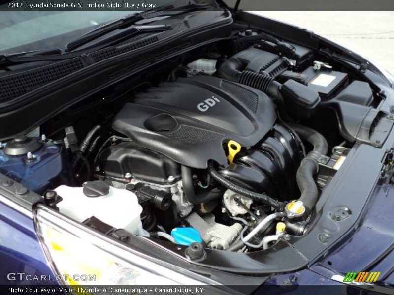 Indigo Night Blue / Gray 2012 Hyundai Sonata GLS