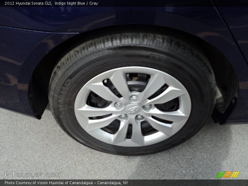 Indigo Night Blue / Gray 2012 Hyundai Sonata GLS