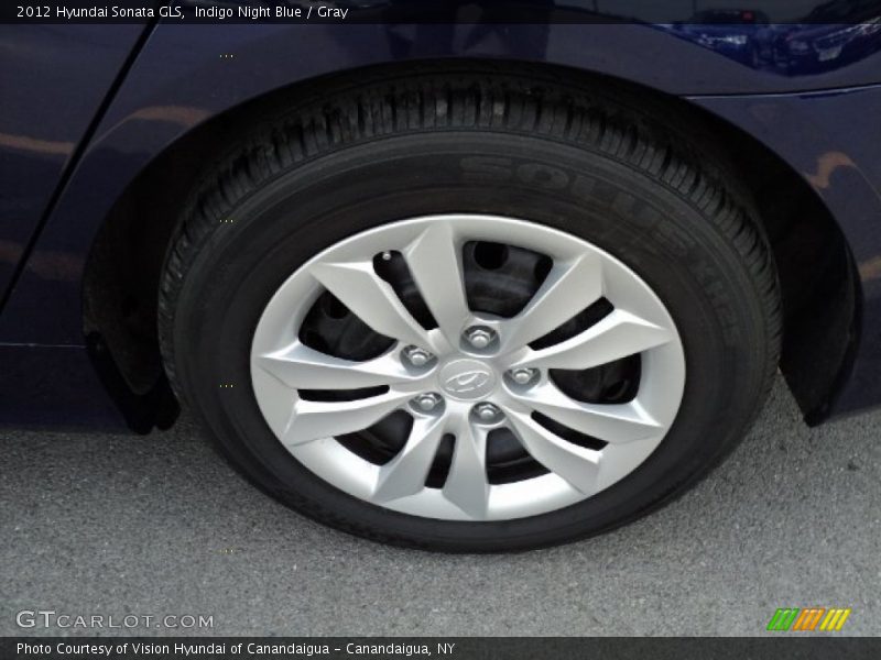 Indigo Night Blue / Gray 2012 Hyundai Sonata GLS