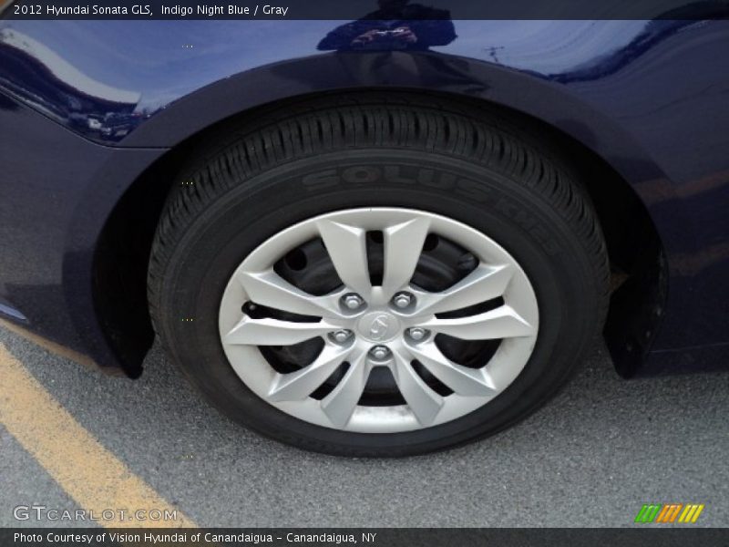 Indigo Night Blue / Gray 2012 Hyundai Sonata GLS