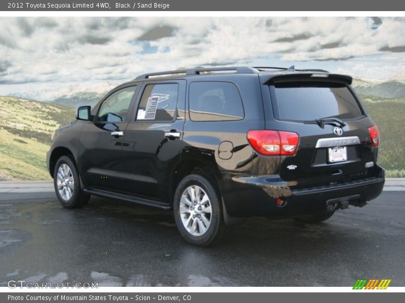 Black / Sand Beige 2012 Toyota Sequoia Limited 4WD