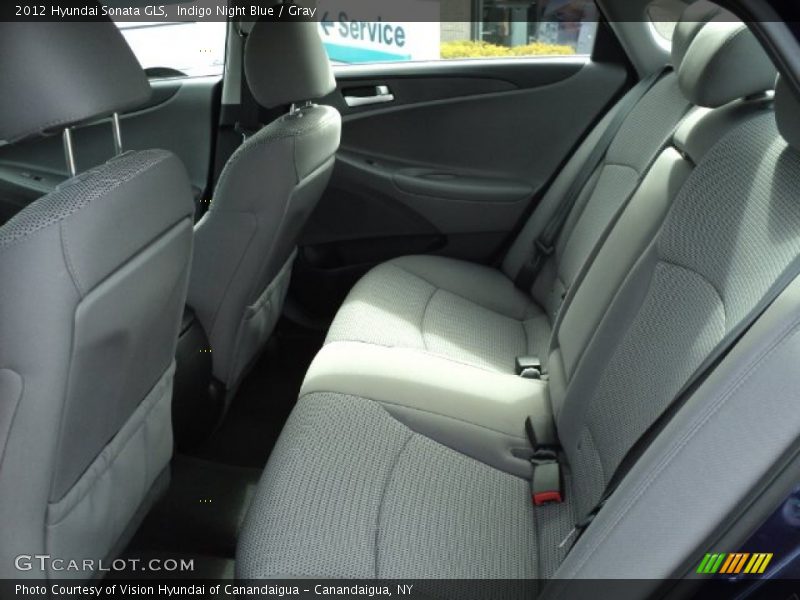 Indigo Night Blue / Gray 2012 Hyundai Sonata GLS