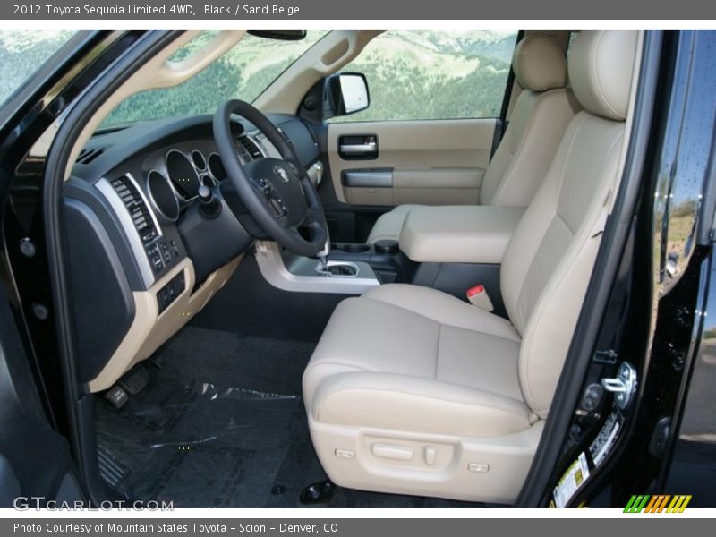 Black / Sand Beige 2012 Toyota Sequoia Limited 4WD