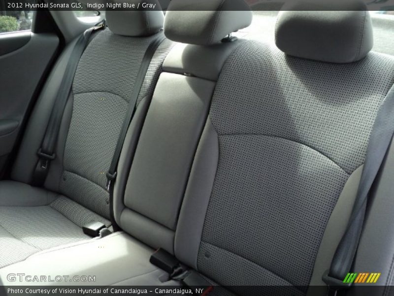 Indigo Night Blue / Gray 2012 Hyundai Sonata GLS