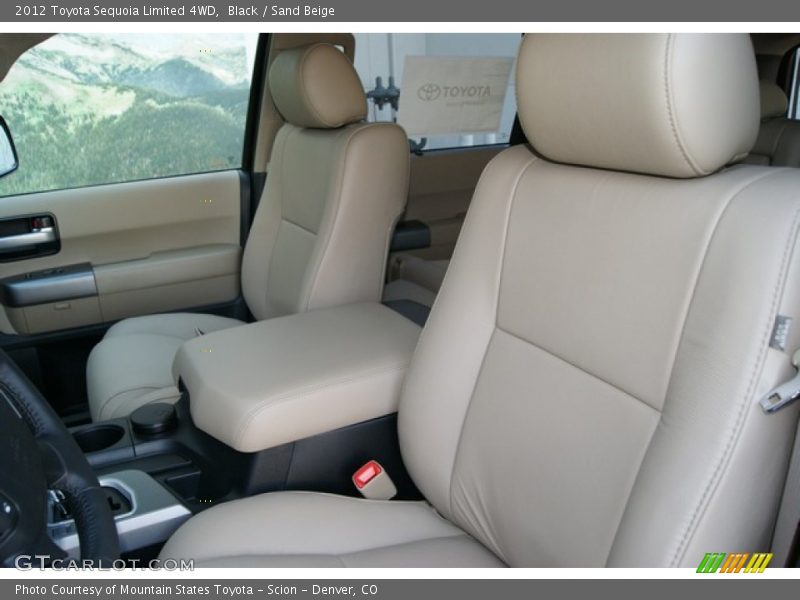 Black / Sand Beige 2012 Toyota Sequoia Limited 4WD