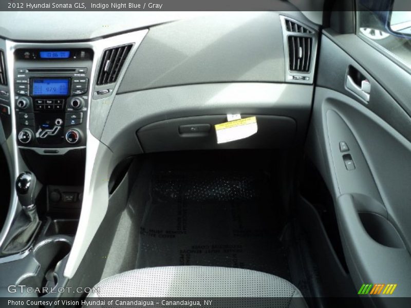 Indigo Night Blue / Gray 2012 Hyundai Sonata GLS