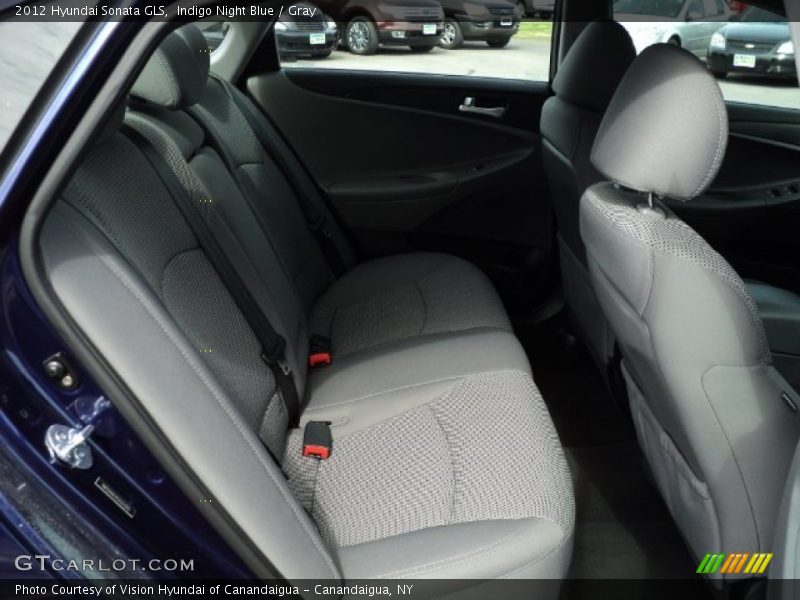 Indigo Night Blue / Gray 2012 Hyundai Sonata GLS