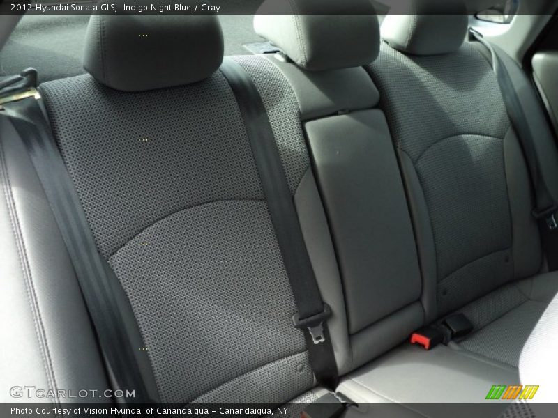 Indigo Night Blue / Gray 2012 Hyundai Sonata GLS