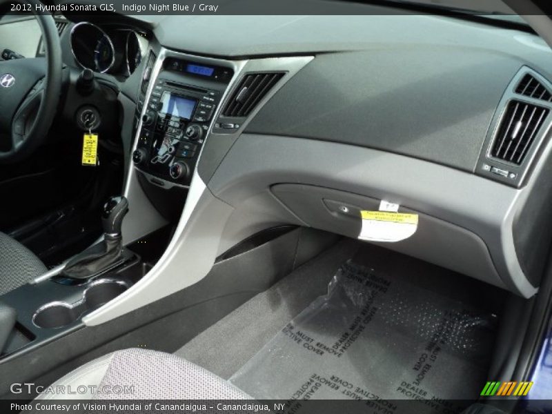 Indigo Night Blue / Gray 2012 Hyundai Sonata GLS