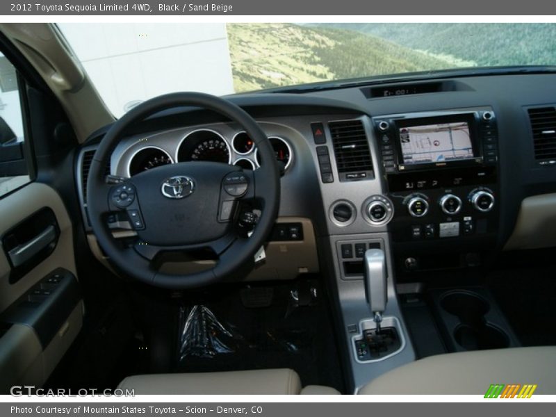 Black / Sand Beige 2012 Toyota Sequoia Limited 4WD