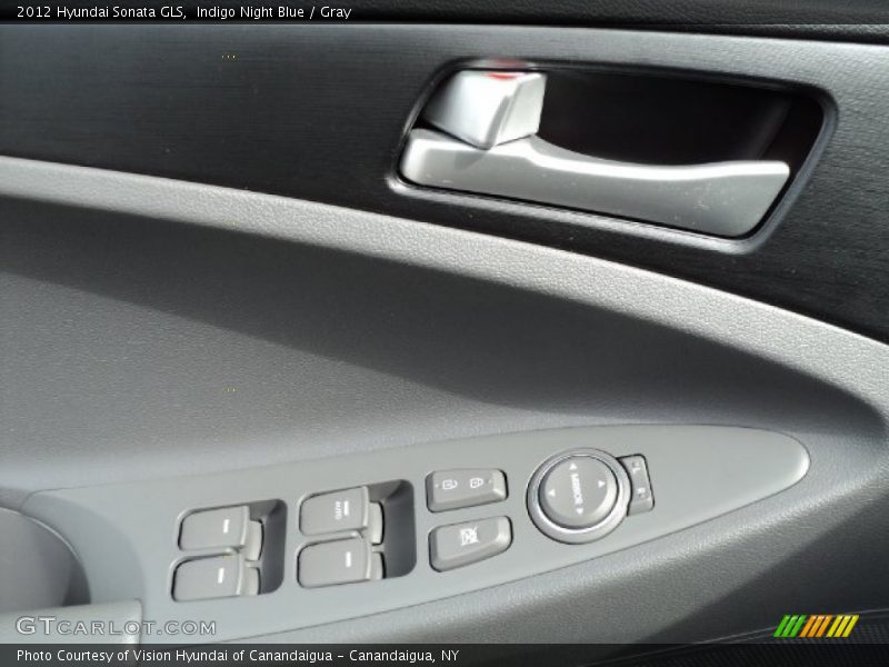 Indigo Night Blue / Gray 2012 Hyundai Sonata GLS