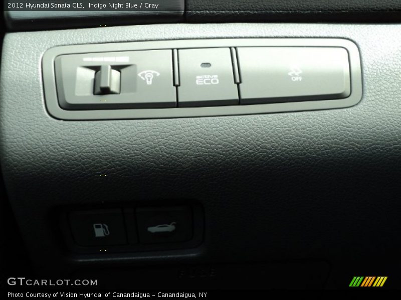 Indigo Night Blue / Gray 2012 Hyundai Sonata GLS