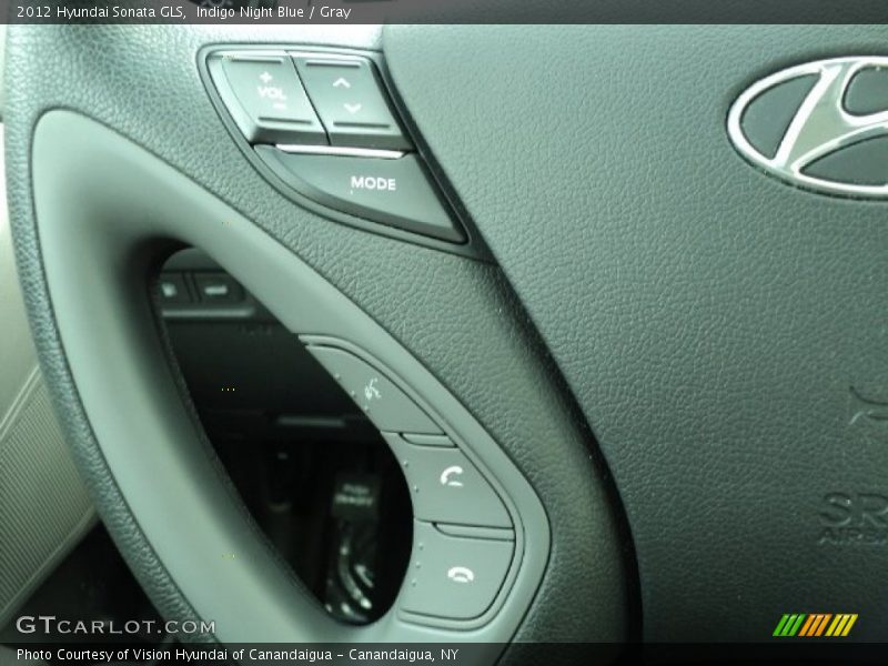 Indigo Night Blue / Gray 2012 Hyundai Sonata GLS