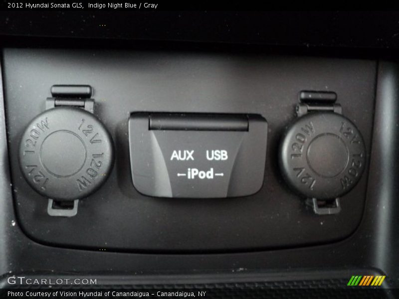 Indigo Night Blue / Gray 2012 Hyundai Sonata GLS