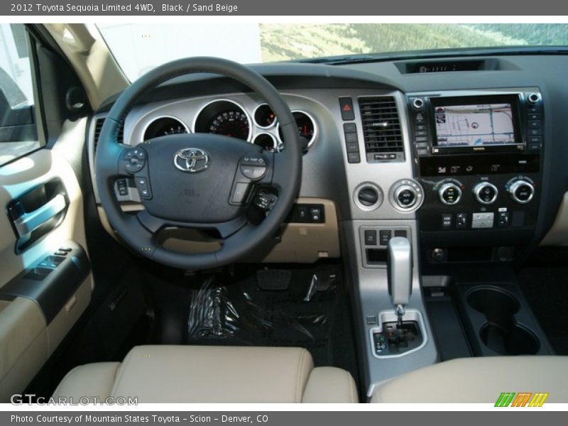 Black / Sand Beige 2012 Toyota Sequoia Limited 4WD