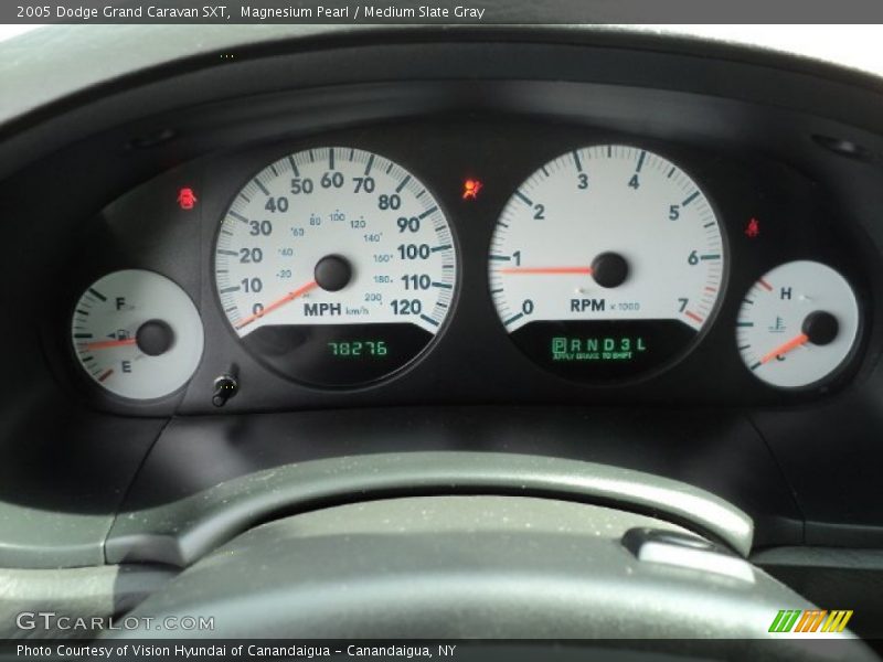 Magnesium Pearl / Medium Slate Gray 2005 Dodge Grand Caravan SXT