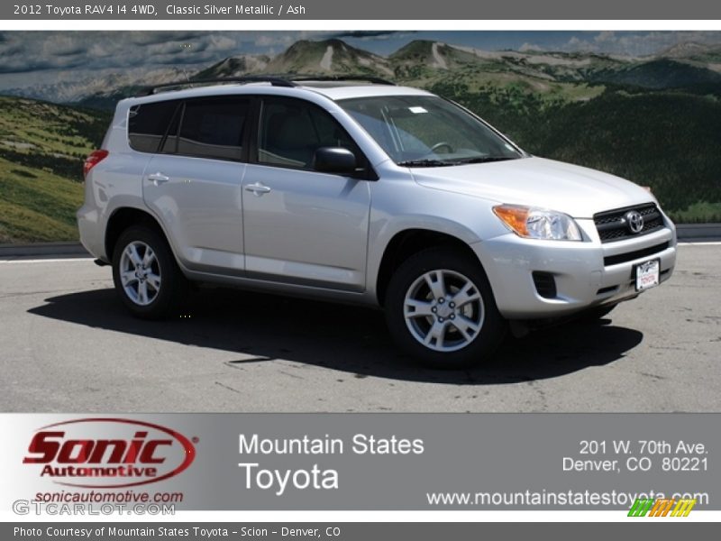 Classic Silver Metallic / Ash 2012 Toyota RAV4 I4 4WD