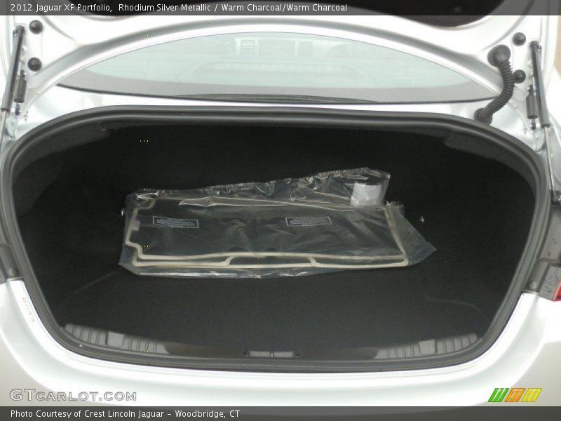 Rhodium Silver Metallic / Warm Charcoal/Warm Charcoal 2012 Jaguar XF Portfolio