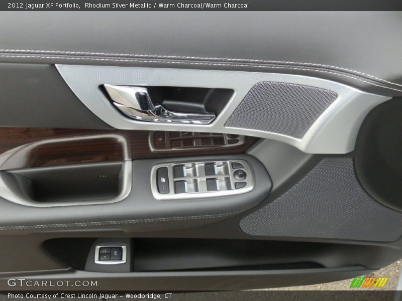 Rhodium Silver Metallic / Warm Charcoal/Warm Charcoal 2012 Jaguar XF Portfolio