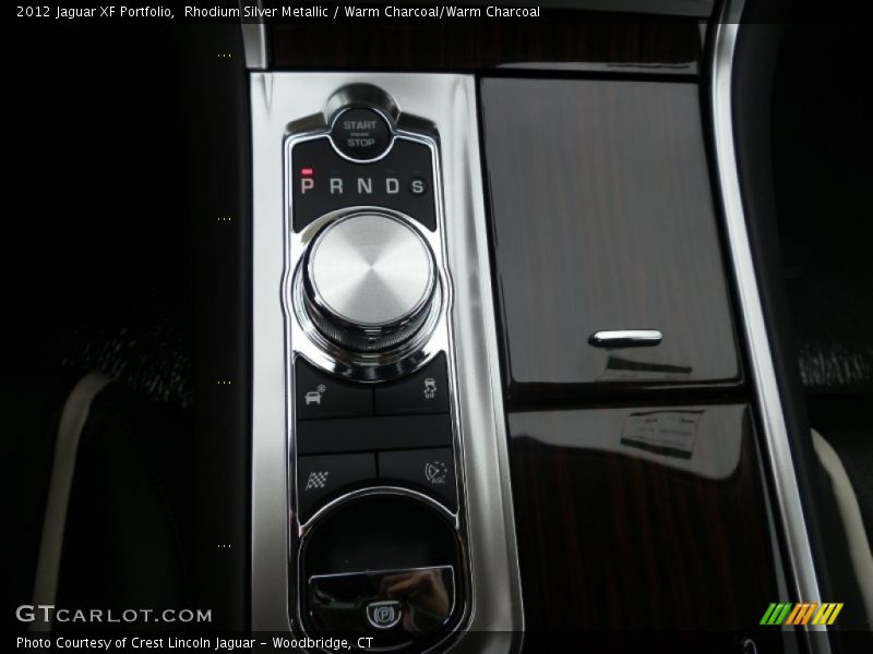 Rhodium Silver Metallic / Warm Charcoal/Warm Charcoal 2012 Jaguar XF Portfolio