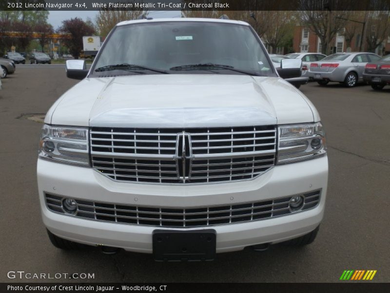 White Platinum Metallic Tri-Coat / Charcoal Black 2012 Lincoln Navigator 4x4